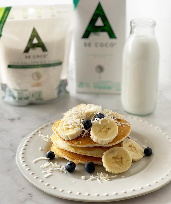 PANCAKES CON HARINA DE COCO - A de Coco
