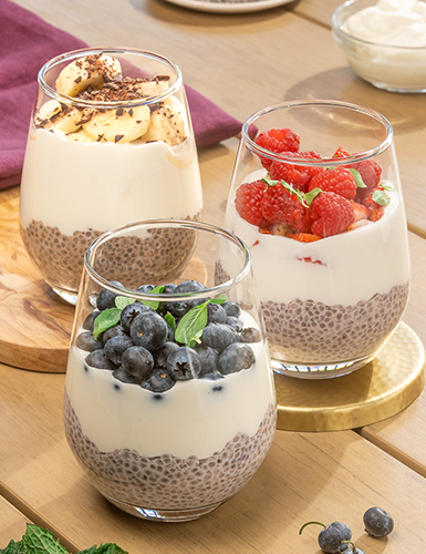 3 formas de Chia Pudding