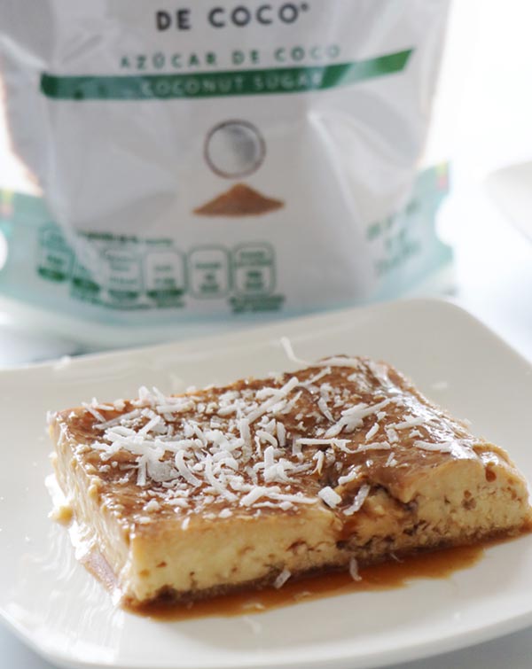 flan dulce de coco