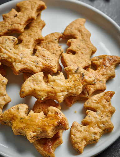 Galletas de Coco en forma de murciélago