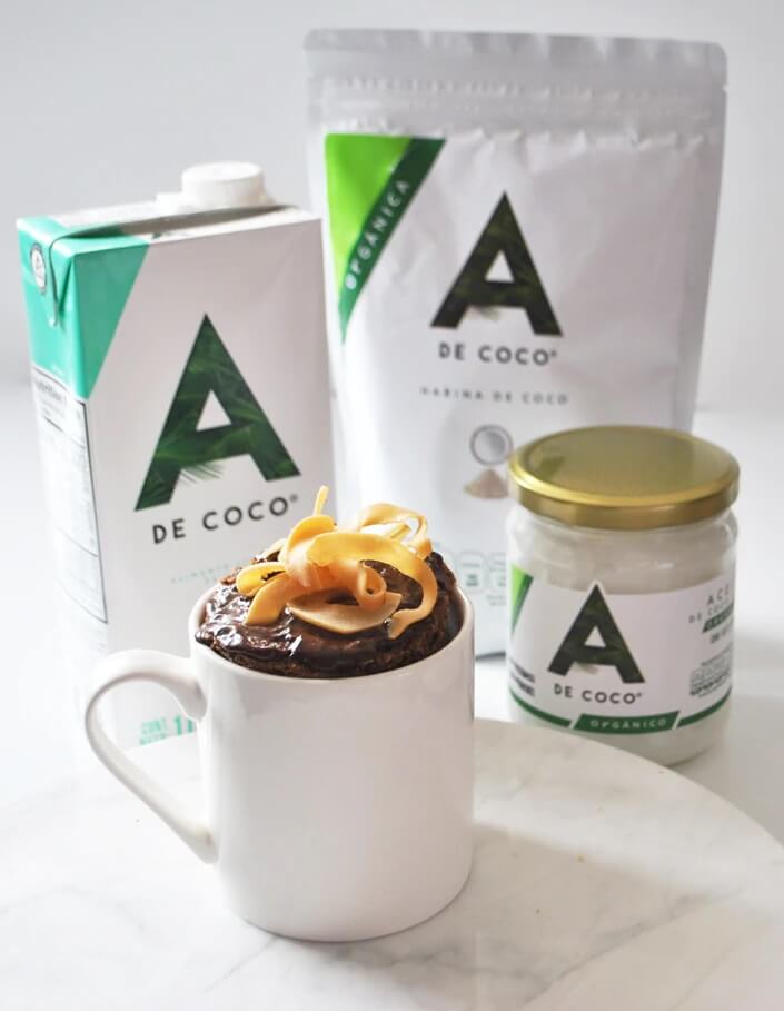 Mug Cake con harina de coco