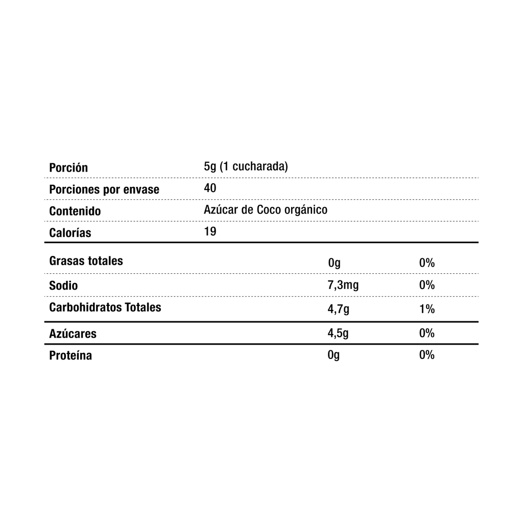 Azúcar de Coco Orgánico 200GR