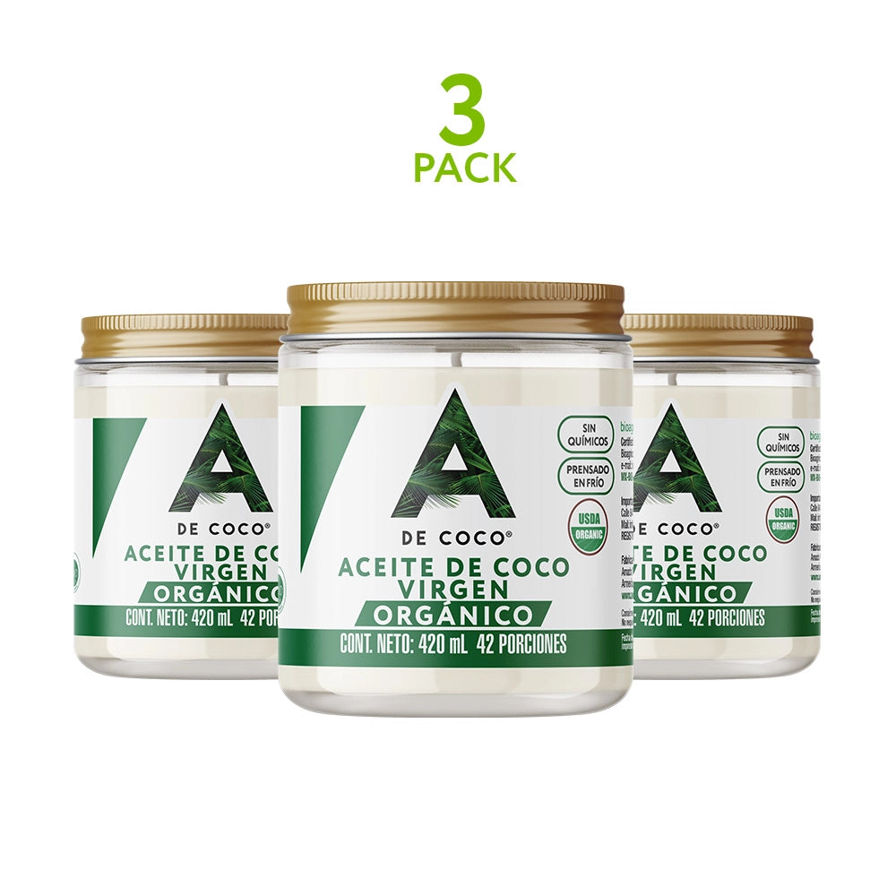 Aceite de Coco Orgánico Virgen 420ML