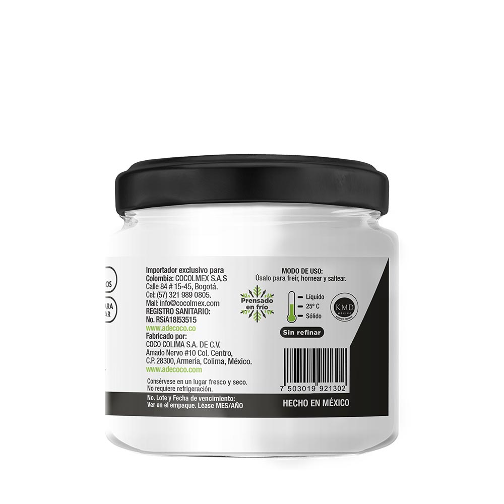 Aceite de Coco sin sabor y sin olor 300 ML