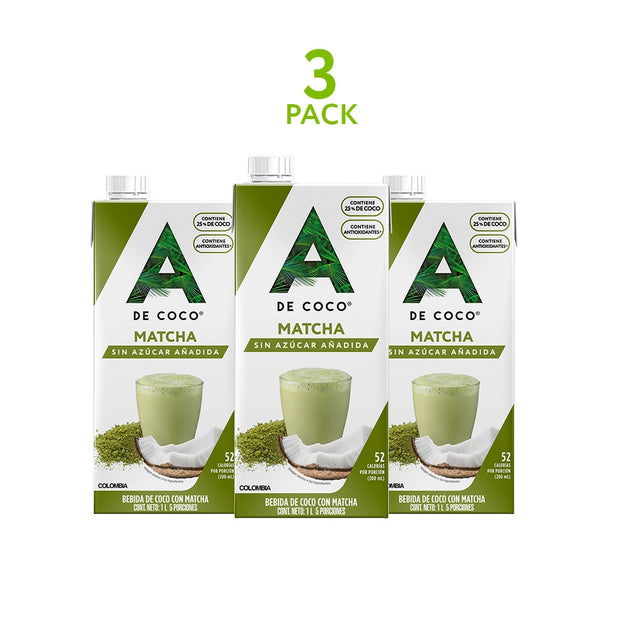 BEBIDA DE COCO CON MATCHA