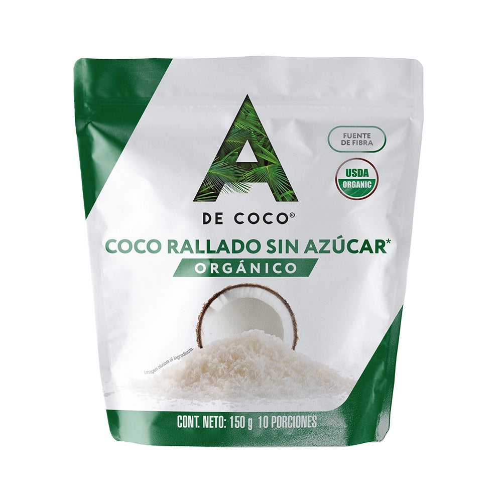 Coco Orgánico Rallado sin Azúcar 150GR