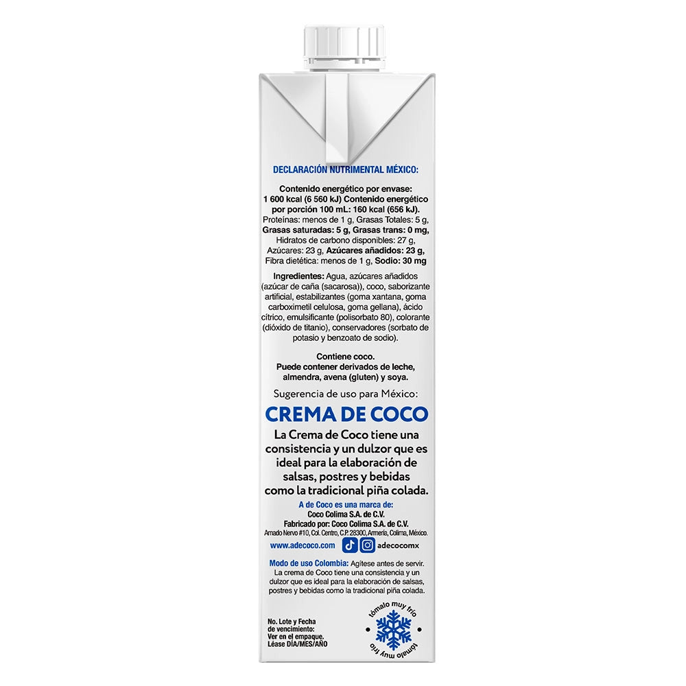 Crema de Coco 1L
