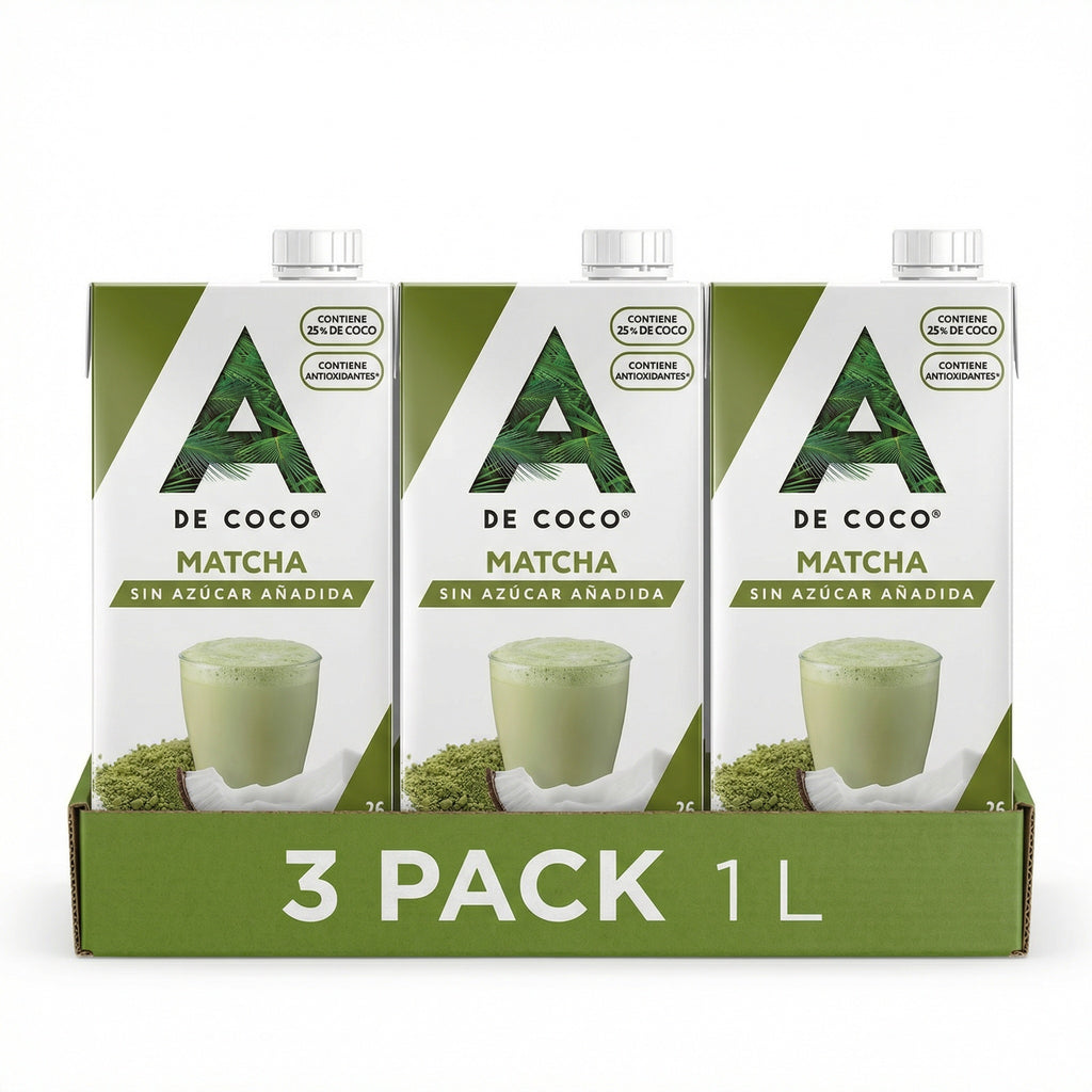 Bebida de Coco con Matcha 1L
